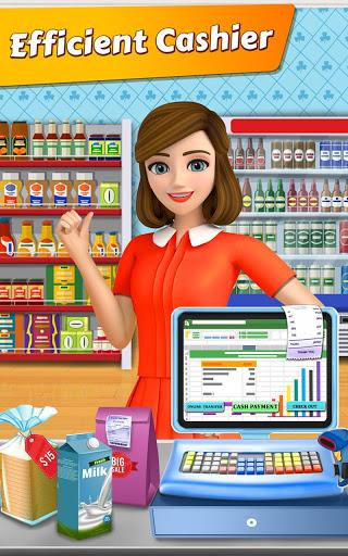 Supermarket Cash Register Sim: Girls Cashier Games - Gameplay image of android game