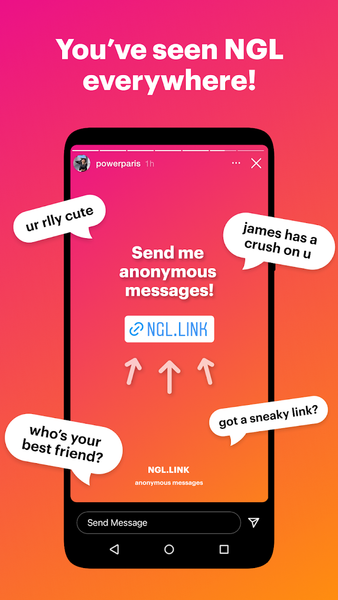 NGL: ask me anything - Image screenshot of android app