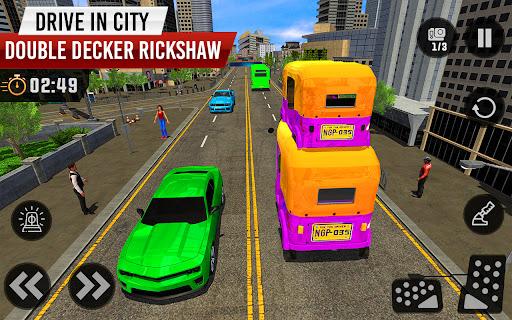 Tuk Tuk Auto Rickshaw 3D Games - Gameplay image of android game