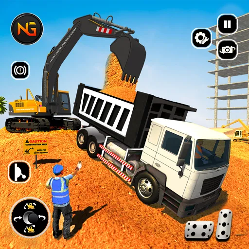 Real Construction Excavator 3D - Gameplay image of android game