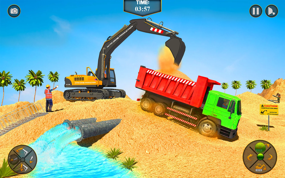 Real Construction Excavator 3D - Gameplay image of android game