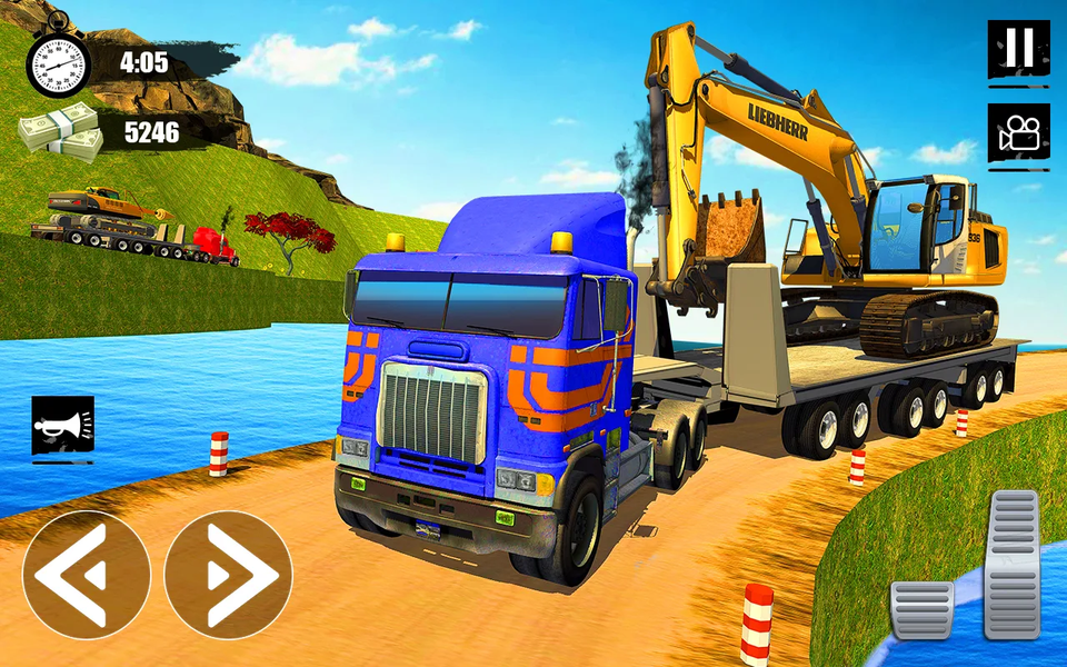 Heavy Excavator Simulator 3D - Gameplay image of android game