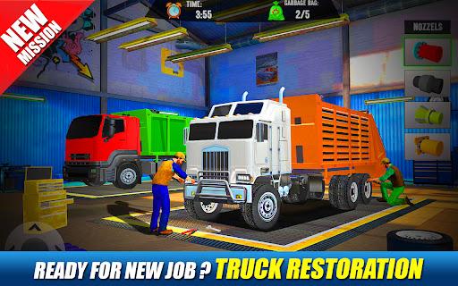 Offroad Garbage Truck Driving - Gameplay image of android game