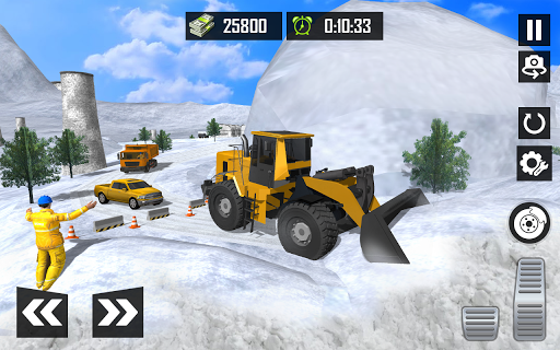 Snow Excavator Dump Truck Game - Image screenshot of android app