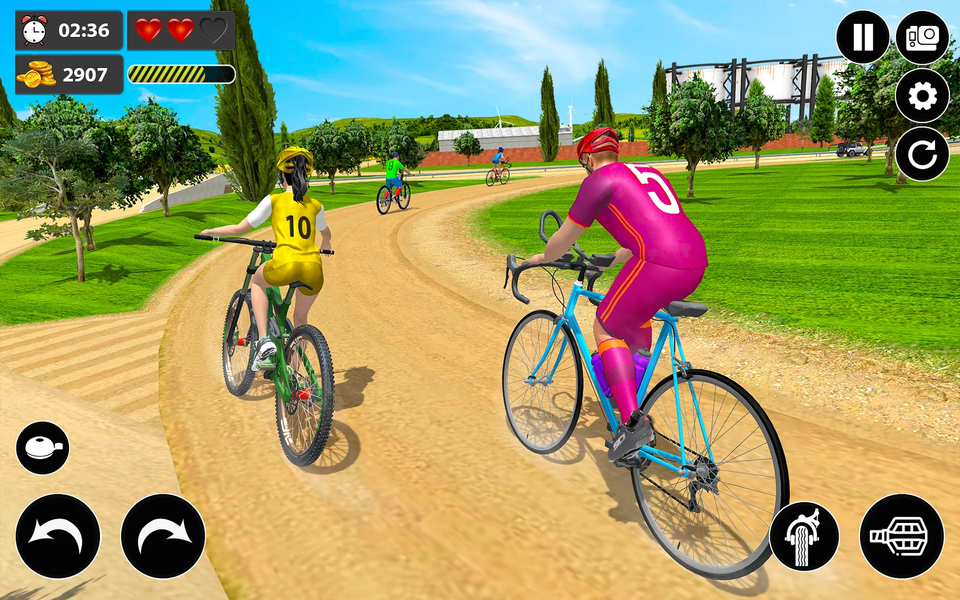 Cycle Stunts - Cycle Racing 3D - Gameplay image of android game