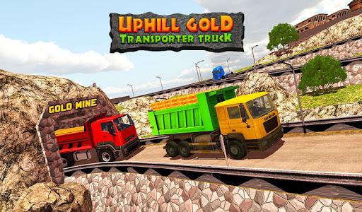 Uphill Gold Truck Simulator 3D - Gameplay image of android game