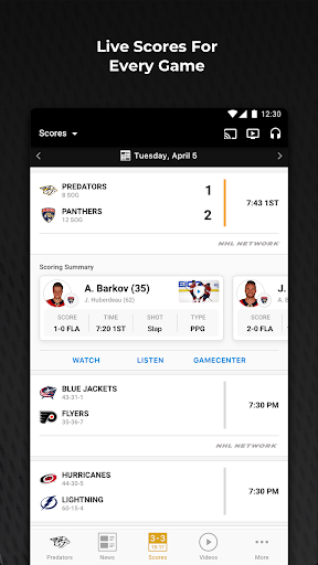 NHL - عکس برنامه موبایلی اندروید