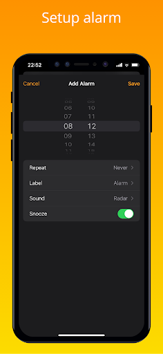 Clock iOS 16 - Clock Phone 14 - Image screenshot of android app