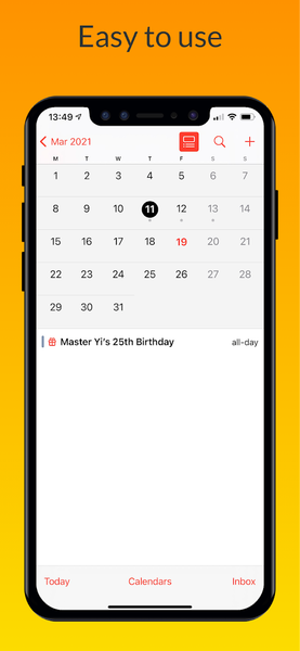 iCalendar - Calendar OS ۱۸ - عکس برنامه موبایلی اندروید