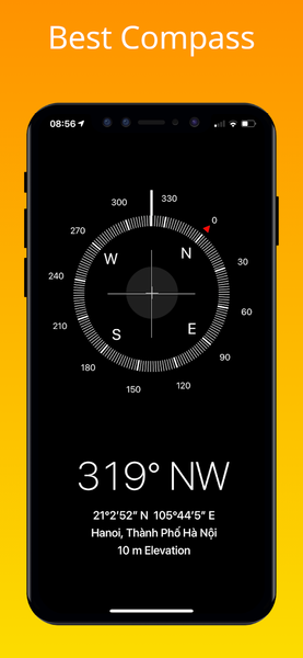 iCompass - Compass OS 18 - Image screenshot of android app