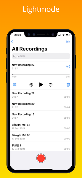 iVoice - OS ۱۷ Voice Memos - عکس برنامه موبایلی اندروید