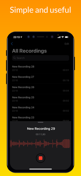 iVoice - iOS 17 Voice Memos - عکس برنامه موبایلی اندروید