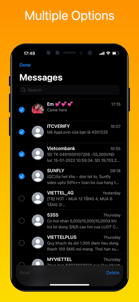 Messages Phone ۱۶ - عکس برنامه موبایلی اندروید