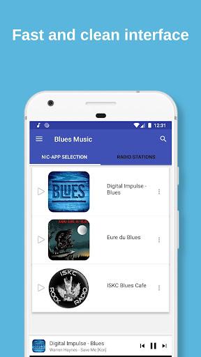 Blues Music Radio Stations - Image screenshot of android app