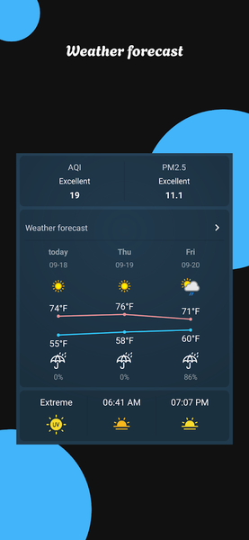 Nice Weather - عکس برنامه موبایلی اندروید