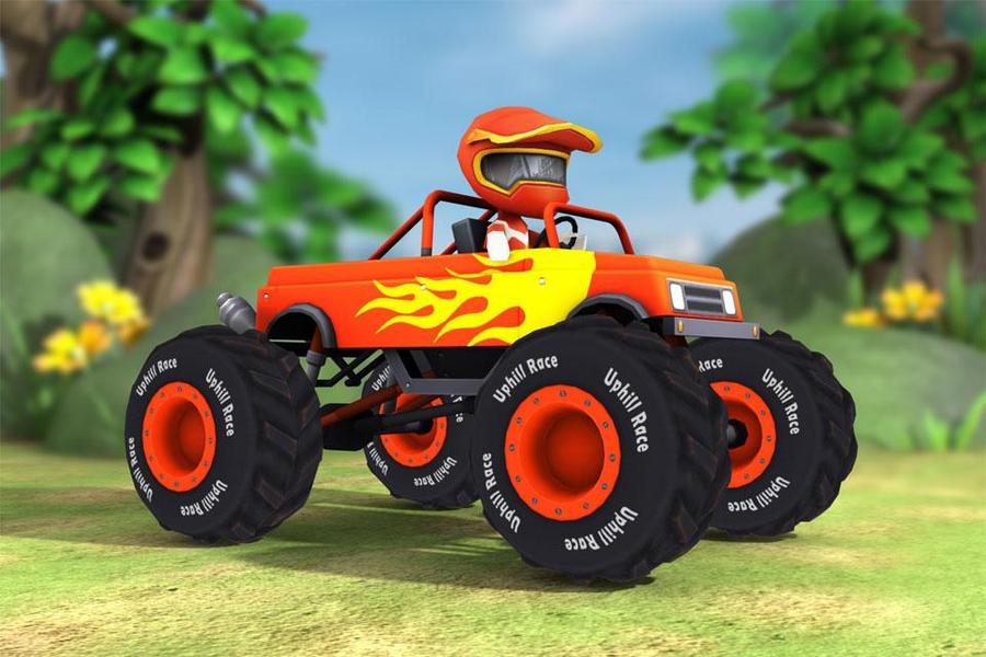 Hill Racing 3D - Gameplay image of android game