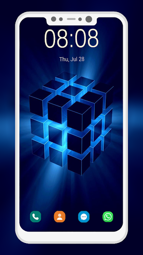 Blue Wallpaper - Image screenshot of android app