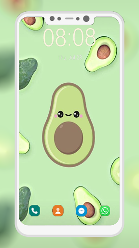 Cute Avocado Wallpapers - Image screenshot of android app