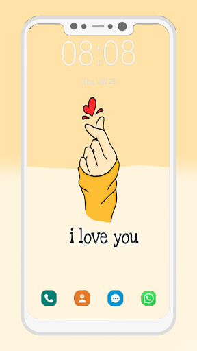 Finger Heart Wallpaper - Image screenshot of android app