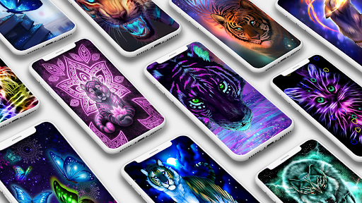 Neon Animals Wallpapers - Image screenshot of android app