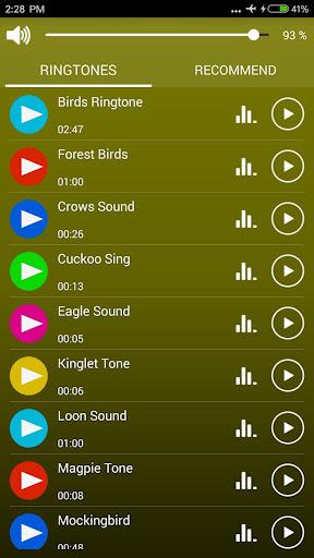 Birds Sounds & Ringtones - Image screenshot of android app