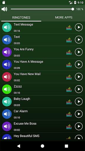 Funny SMS Tones and Sounds - عکس برنامه موبایلی اندروید