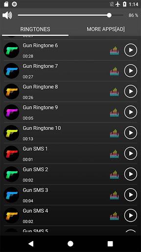 Gun Sounds Ringtones - Image screenshot of android app