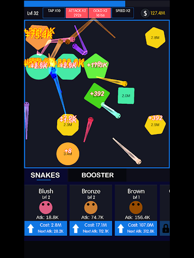 Idle Snakes - io games - عکس بازی موبایلی اندروید