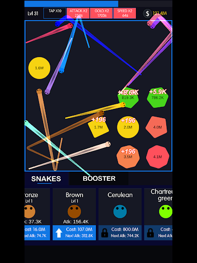Idle Snakes - io games - عکس بازی موبایلی اندروید