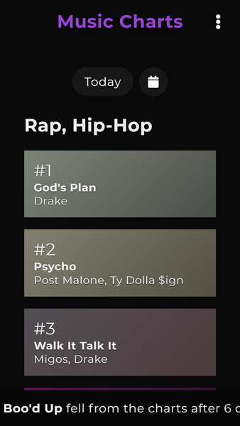 Rap R&B Music Charts - Image screenshot of android app