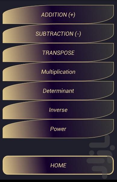 ماتریس اعداد مختلط ۸*۸ - عکس برنامه موبایلی اندروید