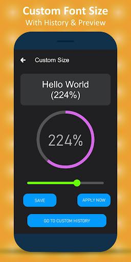 Small Font Size - Image screenshot of android app