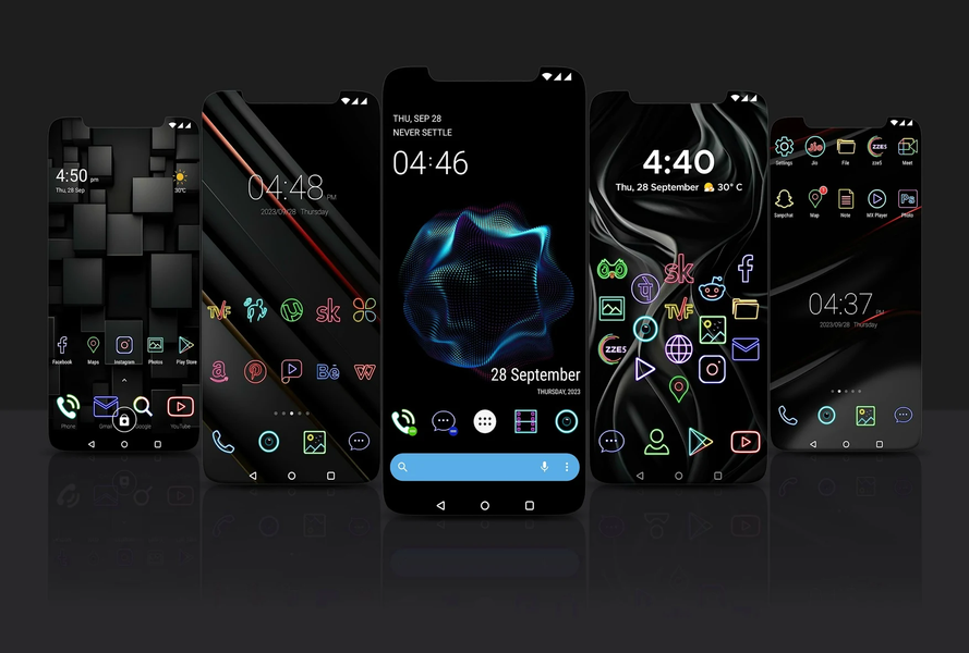 Neon Icon Pack - Image screenshot of android app