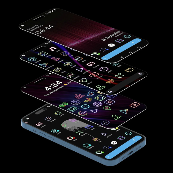 Neon Icon Pack - Image screenshot of android app