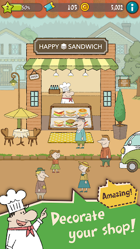 Happy Sandwich Cafe - عکس بازی موبایلی اندروید