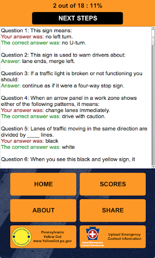 PA Driver’s Practice Test - عکس برنامه موبایلی اندروید
