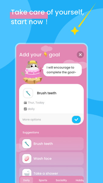 Catzy: Self-Care Journey - Image screenshot of android app
