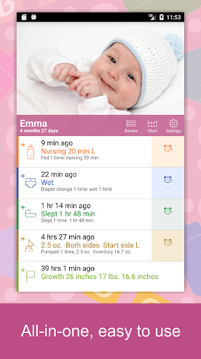 Baby Tracker - Newborn Log - عکس برنامه موبایلی اندروید