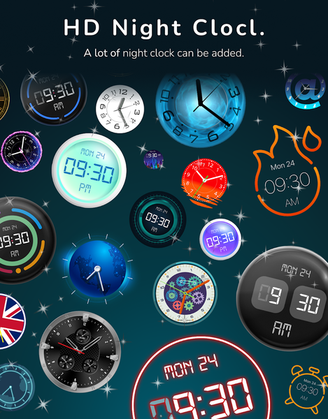 Digital Clock: Night Clock - عکس برنامه موبایلی اندروید