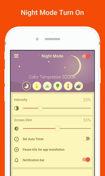 Night Mode : Blue Ray Filter - عکس برنامه موبایلی اندروید