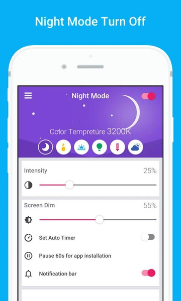 Night Mode : Blue Ray Filter - عکس برنامه موبایلی اندروید
