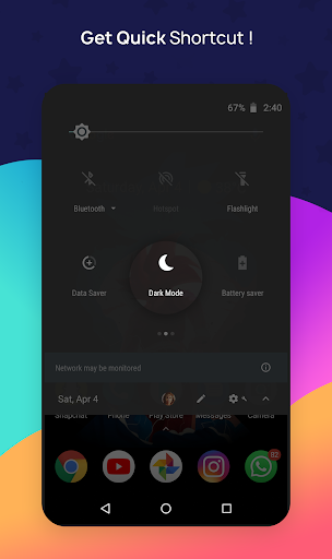 Dark Mode: Night Mode All Apps - عکس برنامه موبایلی اندروید