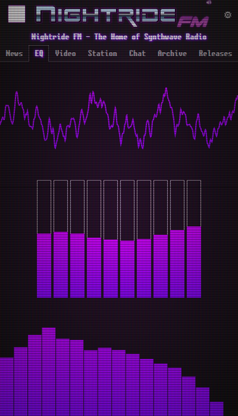 Nightride FM - Synthwave Radio - Image screenshot of android app