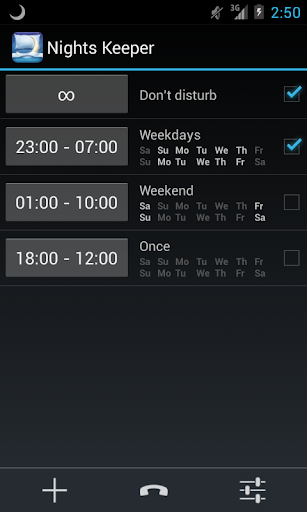 Nights Keeper (do not disturb) - Image screenshot of android app