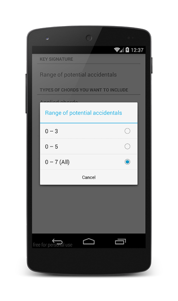 Music Theory Roman Numerals - Image screenshot of android app