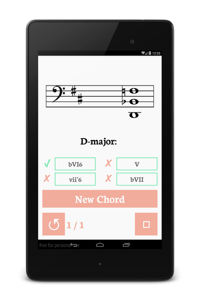 Music Theory Roman Numerals - Image screenshot of android app