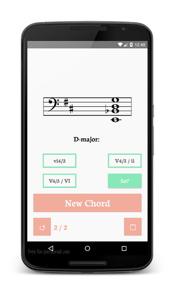 Music Theory Roman Numerals - Image screenshot of android app