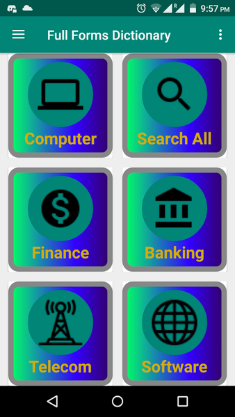 Full Form Dictionary - Offline - عکس برنامه موبایلی اندروید