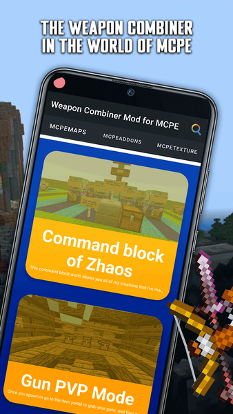 Weapon Combiner Mod for MCPE - عکس برنامه موبایلی اندروید