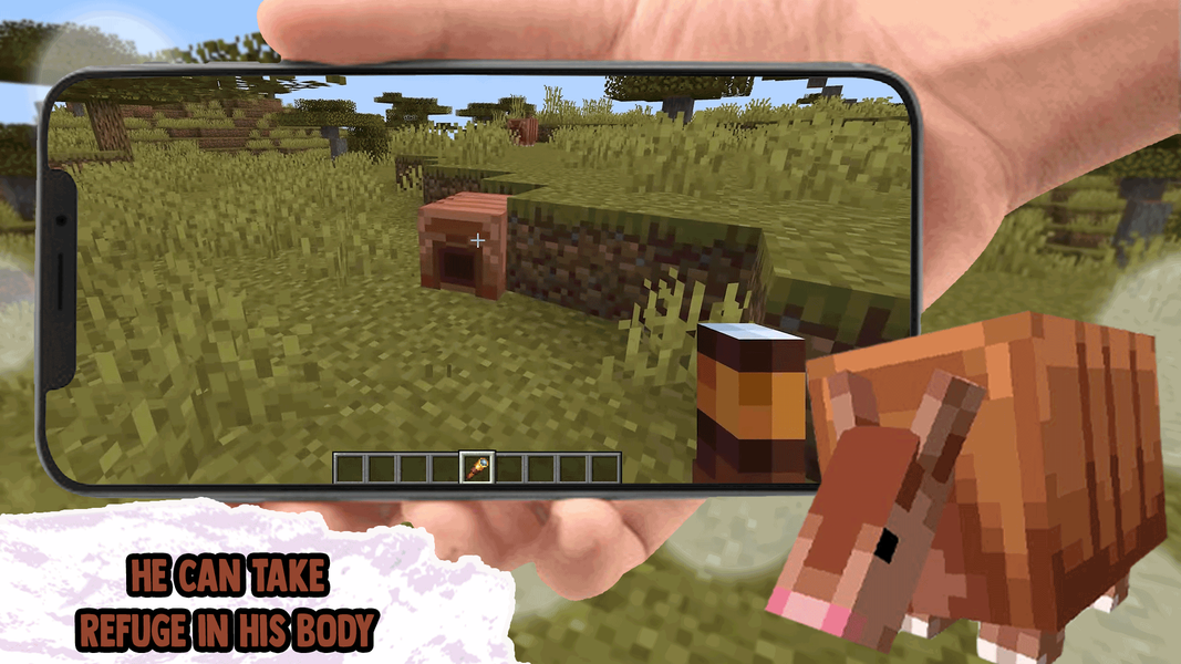 Cute Armadillo Mobs for MCPE - Image screenshot of android app